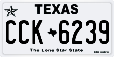 TX license plate CCK6239