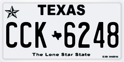 TX license plate CCK6248