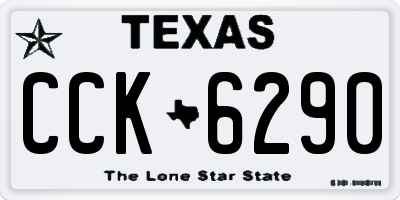 TX license plate CCK6290