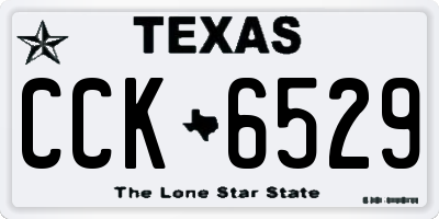 TX license plate CCK6529