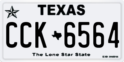 TX license plate CCK6564