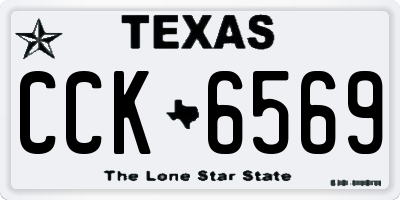 TX license plate CCK6569