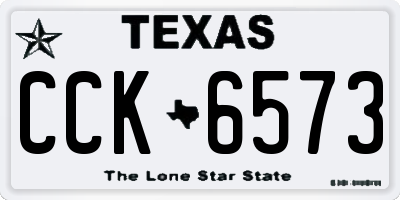 TX license plate CCK6573