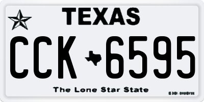 TX license plate CCK6595
