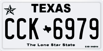TX license plate CCK6979