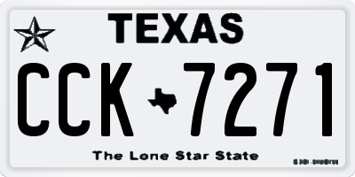 TX license plate CCK7271