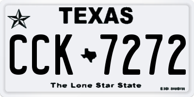 TX license plate CCK7272