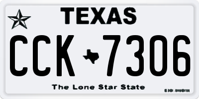TX license plate CCK7306