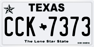 TX license plate CCK7373