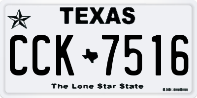 TX license plate CCK7516