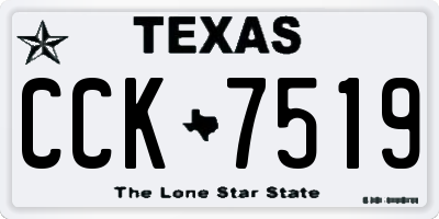 TX license plate CCK7519