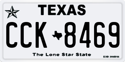 TX license plate CCK8469