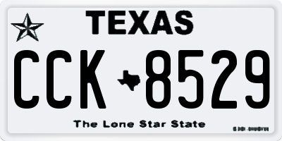 TX license plate CCK8529
