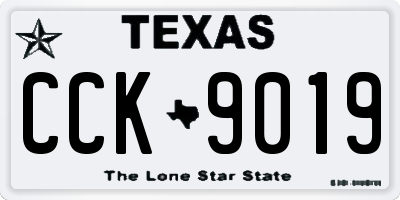 TX license plate CCK9019