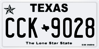 TX license plate CCK9028