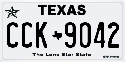 TX license plate CCK9042