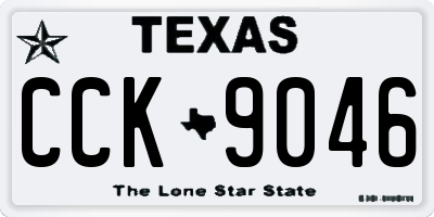TX license plate CCK9046
