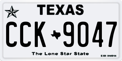 TX license plate CCK9047