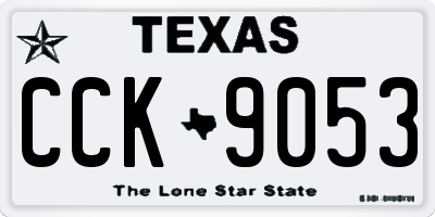 TX license plate CCK9053