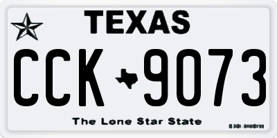 TX license plate CCK9073
