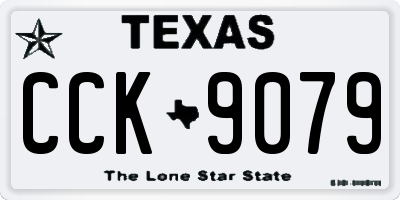 TX license plate CCK9079