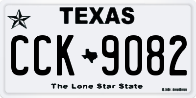TX license plate CCK9082