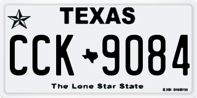TX license plate CCK9084