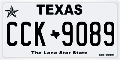 TX license plate CCK9089
