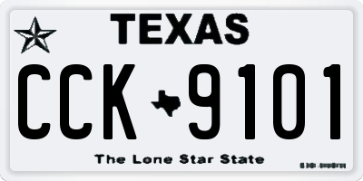 TX license plate CCK9101