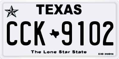 TX license plate CCK9102