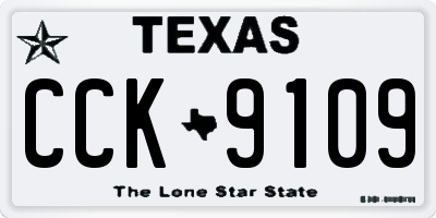 TX license plate CCK9109