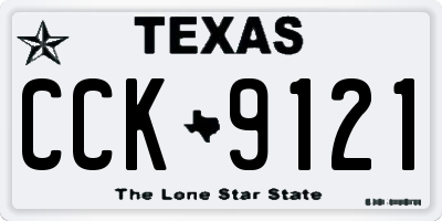 TX license plate CCK9121