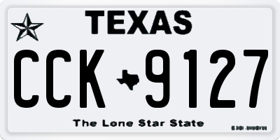 TX license plate CCK9127