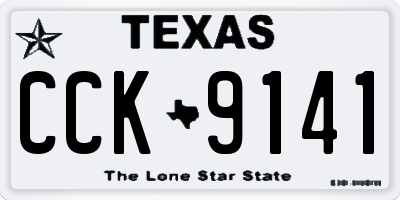 TX license plate CCK9141