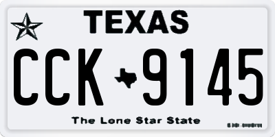 TX license plate CCK9145