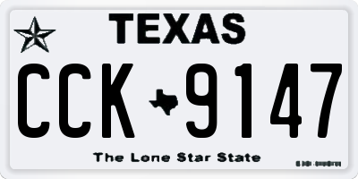 TX license plate CCK9147