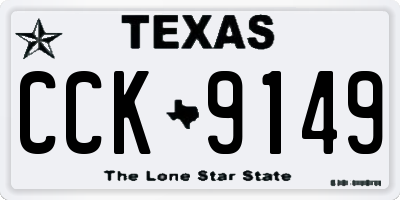 TX license plate CCK9149