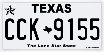 TX license plate CCK9155