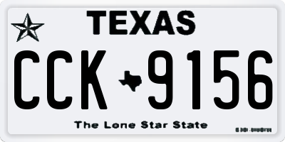 TX license plate CCK9156