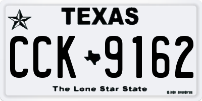 TX license plate CCK9162