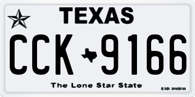 TX license plate CCK9166