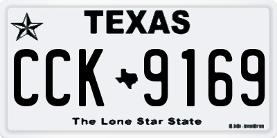 TX license plate CCK9169