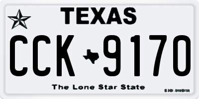 TX license plate CCK9170