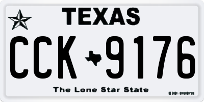 TX license plate CCK9176