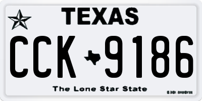 TX license plate CCK9186
