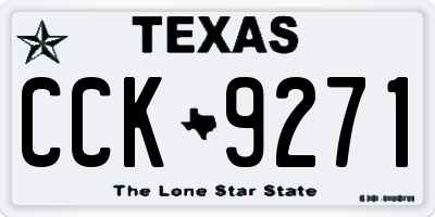 TX license plate CCK9271