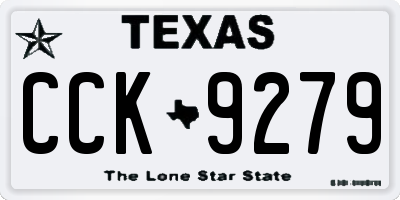 TX license plate CCK9279