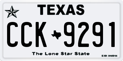 TX license plate CCK9291