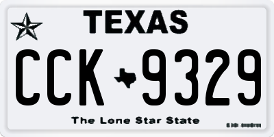 TX license plate CCK9329