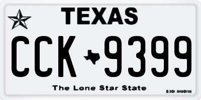 TX license plate CCK9399